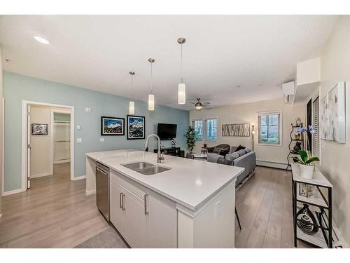 104-30 Mahogany Mews Se, Calgary, AB - Indoor Photo Showing Kitchen With Double Sink