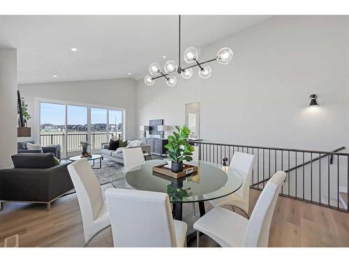 354 Baywater Common Sw, Airdrie, AB - Indoor Photo Showing Dining Room