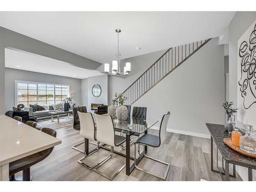 1378 Bayview Crescent Sw, Airdrie, AB - Indoor Photo Showing Dining Room