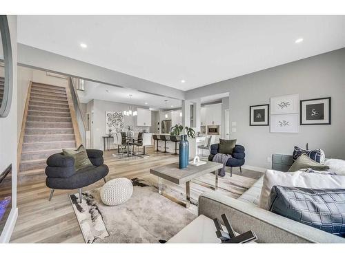 1378 Bayview Crescent Sw, Airdrie, AB - Indoor Photo Showing Living Room