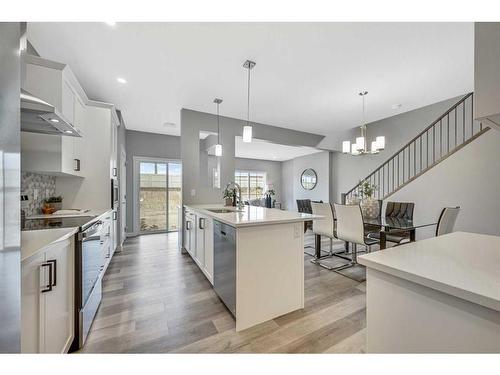 1378 Bayview Crescent Sw, Airdrie, AB - Indoor Photo Showing Kitchen With Upgraded Kitchen