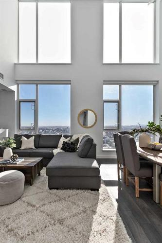 3408-310 12 Avenue Sw, Calgary, AB - Indoor Photo Showing Living Room