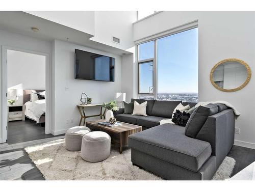 3408-310 12 Avenue Sw, Calgary, AB - Indoor Photo Showing Living Room