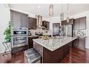 2179 Brightoncrest Common Se, Calgary, AB  - Indoor Photo Showing Kitchen With Stainless Steel Kitchen With Upgraded Kitchen 