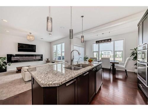 2179 Brightoncrest Common Se, Calgary, AB - Indoor Photo Showing Kitchen With Double Sink With Upgraded Kitchen