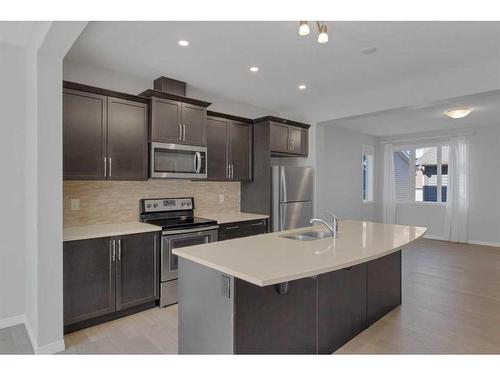 283 Carrington Circle Nw, Calgary, AB - Indoor Photo Showing Kitchen With Stainless Steel Kitchen With Upgraded Kitchen