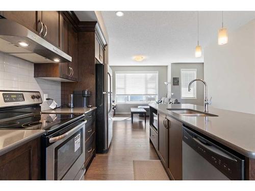 510 Panatella Walk Nw, Calgary, AB - Indoor Photo Showing Kitchen With Stainless Steel Kitchen With Upgraded Kitchen