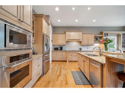 27 Sweet Water Place, Rural Rocky View County, AB - Indoor Photo Showing Kitchen With Stainless Steel Kitchen