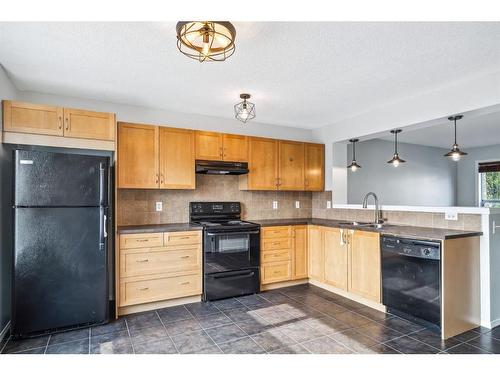 4581 Elgin Avenue Se, Calgary, AB - Indoor Photo Showing Kitchen With Double Sink