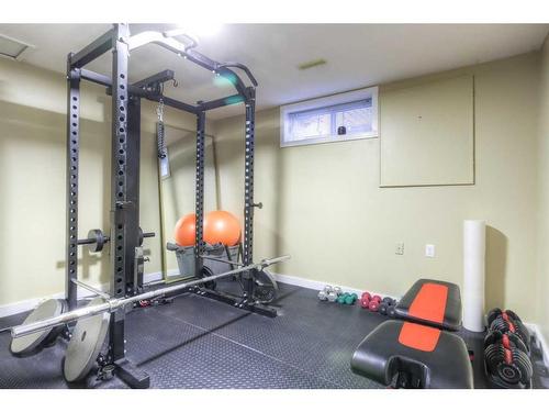 6632 Dalrymple Way Nw, Calgary, AB - Indoor Photo Showing Gym Room