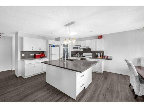 70 Saddlecrest Terrace Ne, Calgary, AB - Indoor Photo Showing Kitchen With Double Sink