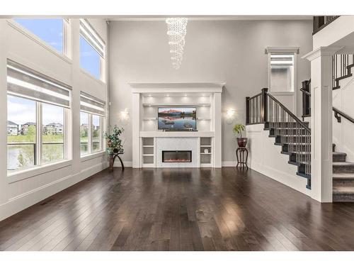 144 Kinniburgh Loop, Chestermere, AB - Indoor Photo Showing Living Room