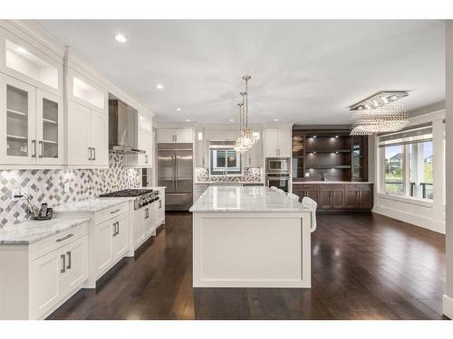 144 Kinniburgh Loop, Chestermere, AB - Indoor Photo Showing Kitchen With Upgraded Kitchen