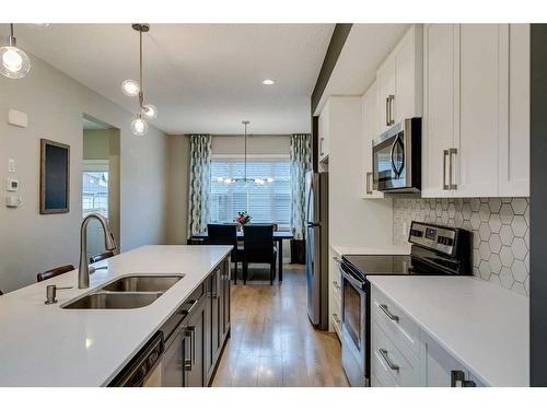 1278 Legacy Circle Se, Calgary, AB - Indoor Photo Showing Kitchen With Double Sink With Upgraded Kitchen