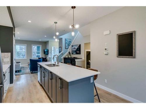 1278 Legacy Circle Se, Calgary, AB - Indoor Photo Showing Kitchen With Double Sink