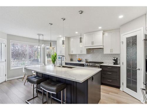 60 Wentworth Close Sw, Calgary, AB - Indoor Photo Showing Kitchen With Double Sink With Upgraded Kitchen