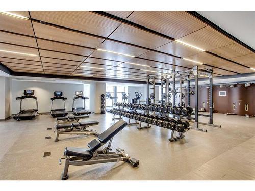 2607-1122 3 Street Se, Calgary, AB - Indoor Photo Showing Gym Room