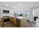 1102-510 6 Avenue Se, Calgary, AB  - Indoor Photo Showing Kitchen With Double Sink With Upgraded Kitchen 