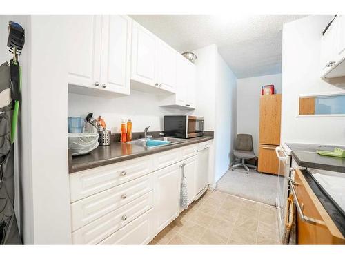 312-1919 36 Street Sw, Calgary, AB - Indoor Photo Showing Kitchen With Double Sink