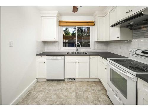 4124 Brisebois Drive Nw, Calgary, AB - Indoor Photo Showing Kitchen With Double Sink