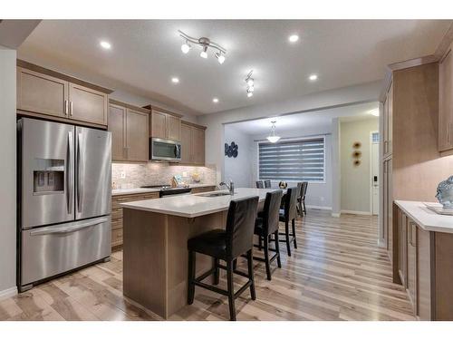 247 Carrington Circle Nw, Calgary, AB - Indoor Photo Showing Kitchen With Stainless Steel Kitchen