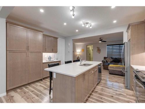 247 Carrington Circle Nw, Calgary, AB - Indoor Photo Showing Kitchen With Double Sink