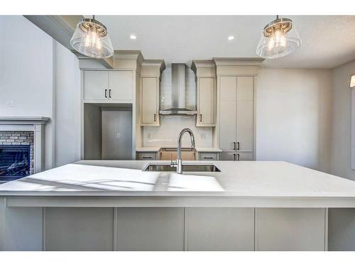 649 Cottageclub Bend, Rural Rocky View County, AB - Indoor Photo Showing Kitchen With Upgraded Kitchen