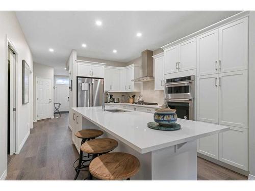 336 Marina Cove Se, Calgary, AB - Indoor Photo Showing Kitchen With Upgraded Kitchen