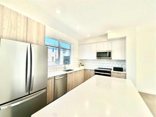 509-857 Belmont Drive Sw, Calgary, AB - Indoor Photo Showing Kitchen With Stainless Steel Kitchen With Upgraded Kitchen