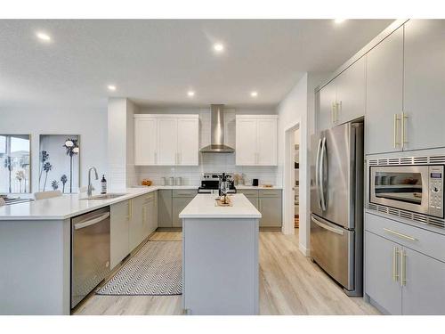 324 Legacy Circle Se, Calgary, AB - Indoor Photo Showing Kitchen With Upgraded Kitchen