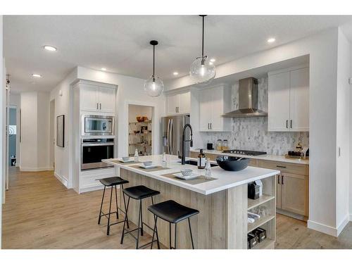 328 Legacy Circle Se, Calgary, AB - Indoor Photo Showing Kitchen With Upgraded Kitchen