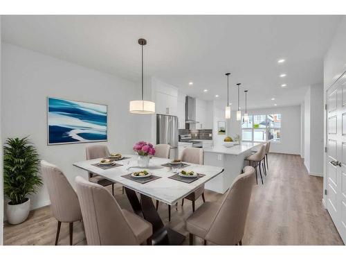 141 Corner Glen Way Ne, Calgary, AB - Indoor Photo Showing Dining Room