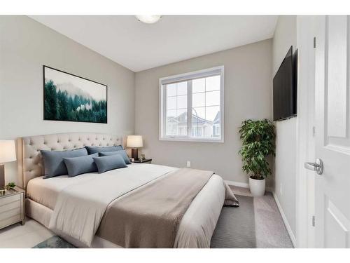 180 Cityside Park Ne, Calgary, AB - Indoor Photo Showing Bedroom