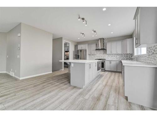 180 Cityside Park Ne, Calgary, AB - Indoor Photo Showing Kitchen With Upgraded Kitchen