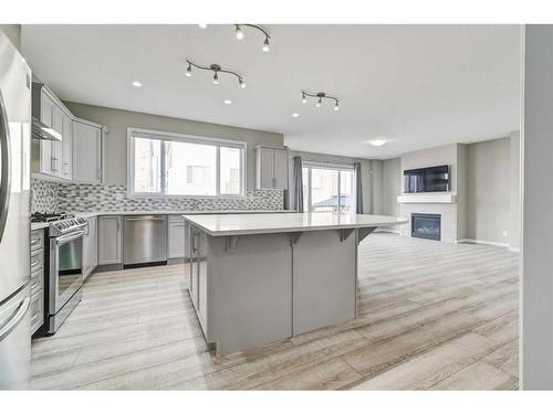 180 Cityside Park Ne, Calgary, AB - Indoor Photo Showing Kitchen With Upgraded Kitchen