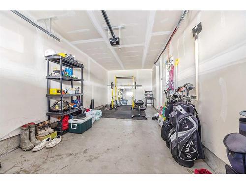 345 Windford Green Sw, Airdrie, AB - Indoor Photo Showing Garage