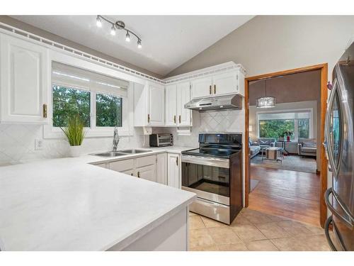 111 Edforth Place Nw, Calgary, AB - Indoor Photo Showing Kitchen With Double Sink