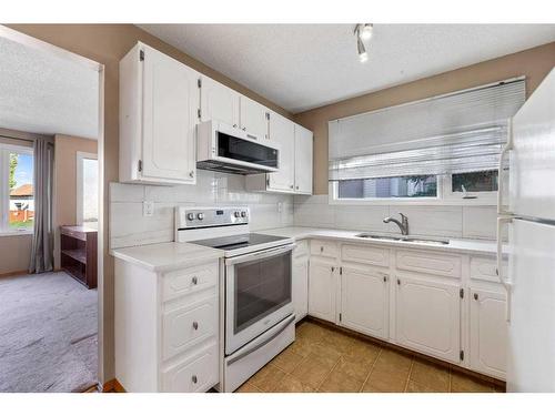 115 Deerview Court Se, Calgary, AB - Indoor Photo Showing Kitchen With Double Sink