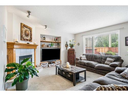 306 Citadel Drive Nw, Calgary, AB - Indoor Photo Showing Living Room With Fireplace