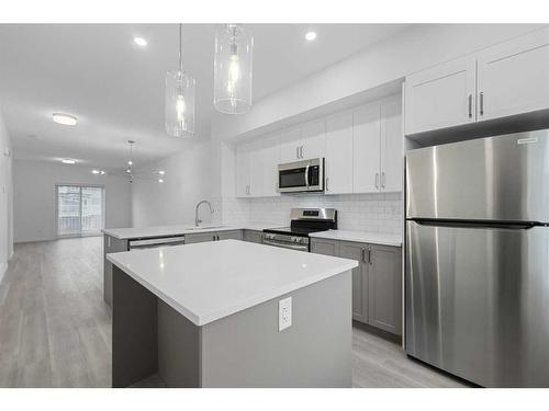 156 Copperleaf Way Se, Calgary, AB - Indoor Photo Showing Kitchen With Upgraded Kitchen