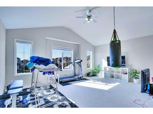 116 Saddlecrest Gardens Ne, Calgary, AB - Indoor Photo Showing Gym Room