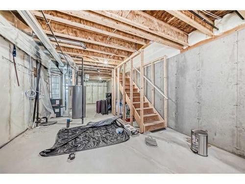 99 Saddlestone Drive Ne, Calgary, AB - Indoor Photo Showing Basement