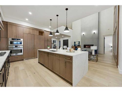 183 Springbank Heights Place, Rural Rocky View County, AB - Indoor Photo Showing Kitchen With Upgraded Kitchen