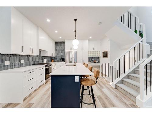 #1-632 56 Ave Sw, Calgary, AB - Indoor Photo Showing Kitchen With Double Sink With Upgraded Kitchen