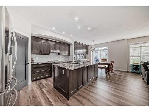 136 Saddlecrest Green Ne, Calgary, AB - Indoor Photo Showing Kitchen With Upgraded Kitchen