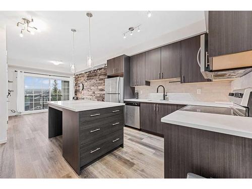 1314-298 Sage Meadows Park Nw, Calgary, AB - Indoor Photo Showing Kitchen With Upgraded Kitchen