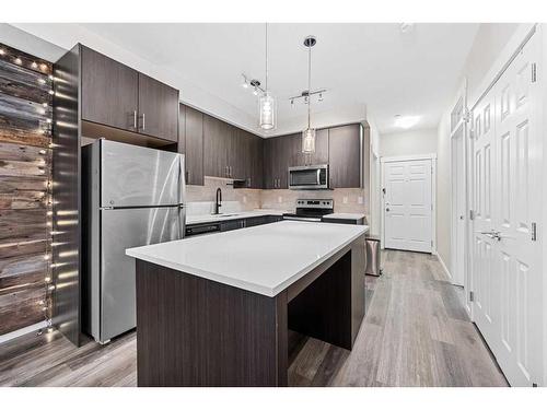 1314-298 Sage Meadows Park Nw, Calgary, AB - Indoor Photo Showing Kitchen With Upgraded Kitchen