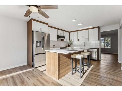 535 Markerville Road Ne, Calgary, AB - Indoor Photo Showing Kitchen With Stainless Steel Kitchen With Upgraded Kitchen