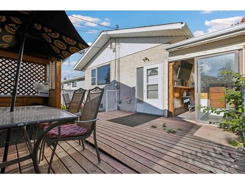 535 Markerville Road Ne, Calgary, AB - Outdoor With Deck Patio Veranda With Exterior