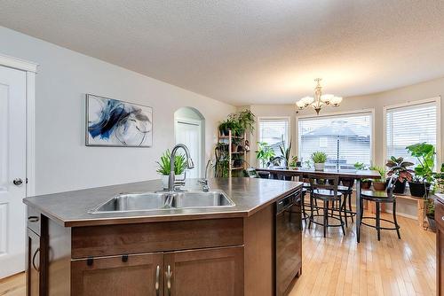 180 Silverado Way Sw, Calgary, AB - Indoor Photo Showing Kitchen With Double Sink